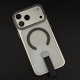 MagSafe Clear Phone Case Cover with Finger Strap Holder for iPhone 17 Series