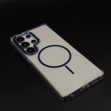 Anti-Yellow MagSafe Clear Phone Case Cover for Samsung Galaxy S25 Ultra | Metal Camera Bump