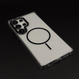 Anti-Yellow MagSafe Clear Phone Case Cover for Samsung Galaxy S25 Ultra | Metal Camera Bump