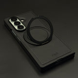 Luxury Leather MagSafe Case with Rotating Stand for Samsung Galaxy Z Fold 7