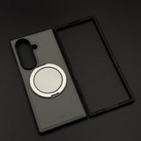 Luxury Leather MagSafe Case with Rotating Stand for Samsung Galaxy Z Fold 7