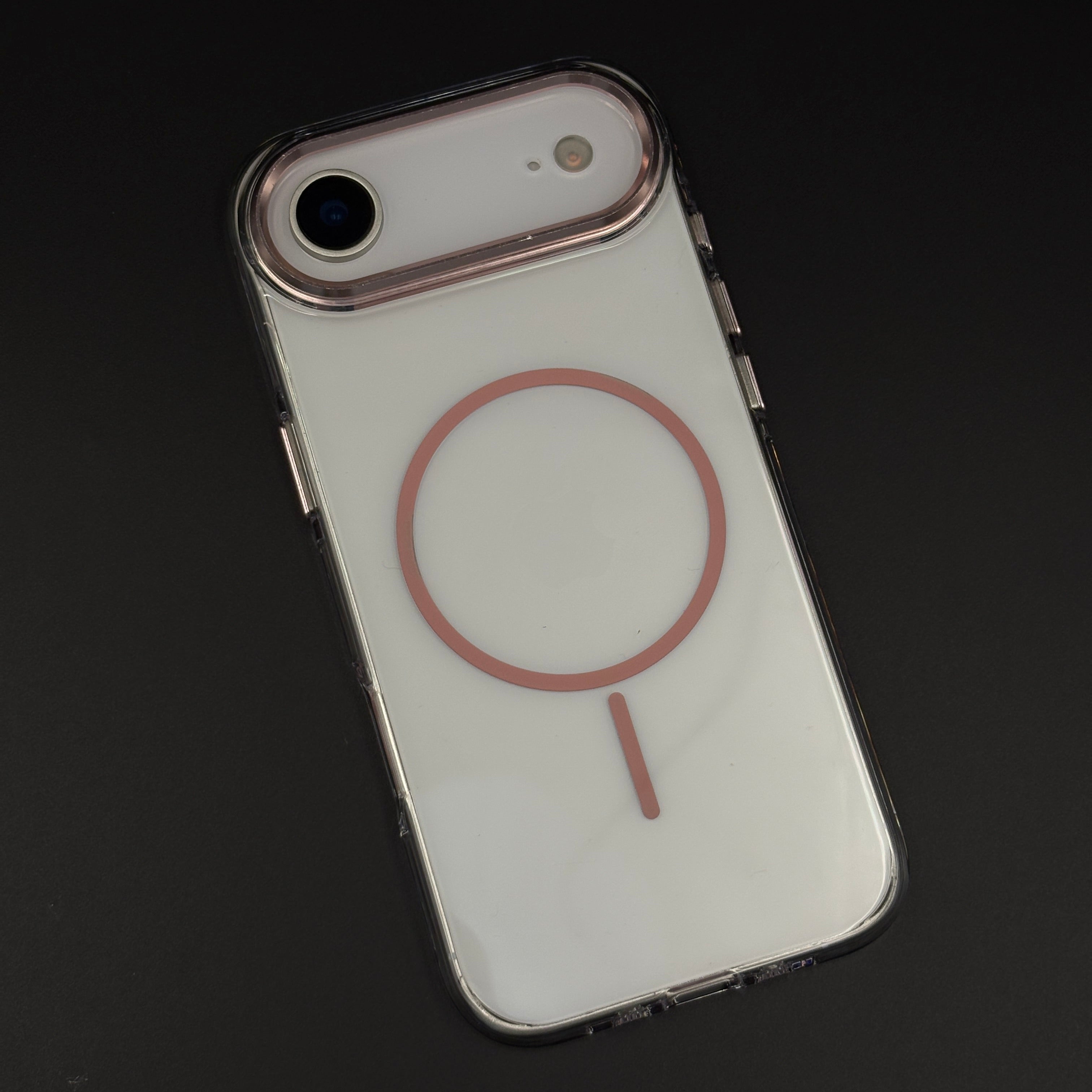 Anti-Yellow MagSafe Clear Phone Case Cover for iPhone 17 Air | Metal Camera Bump