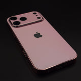 Luxury Backplane Glass Chromatic Lens Shield Matte Case for iPhone 17 Series