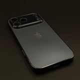 Luxury Backplane Glass Chromatic Lens Shield Matte Case for iPhone 17 Series