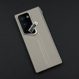 Luxury Stitched Leather Case for Samsung Galaxy Z Fold 6 | Front Screen Protector  | Shockproof & Stylish