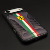 Motorsport Racing Inspired FR Stripe Stitched Leather Case for iPhone 17 Air