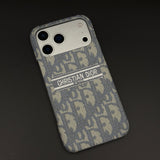 Embroidered Designer Fabric CD Case for iPhone 17 Series | Sophisticated Slim Cover