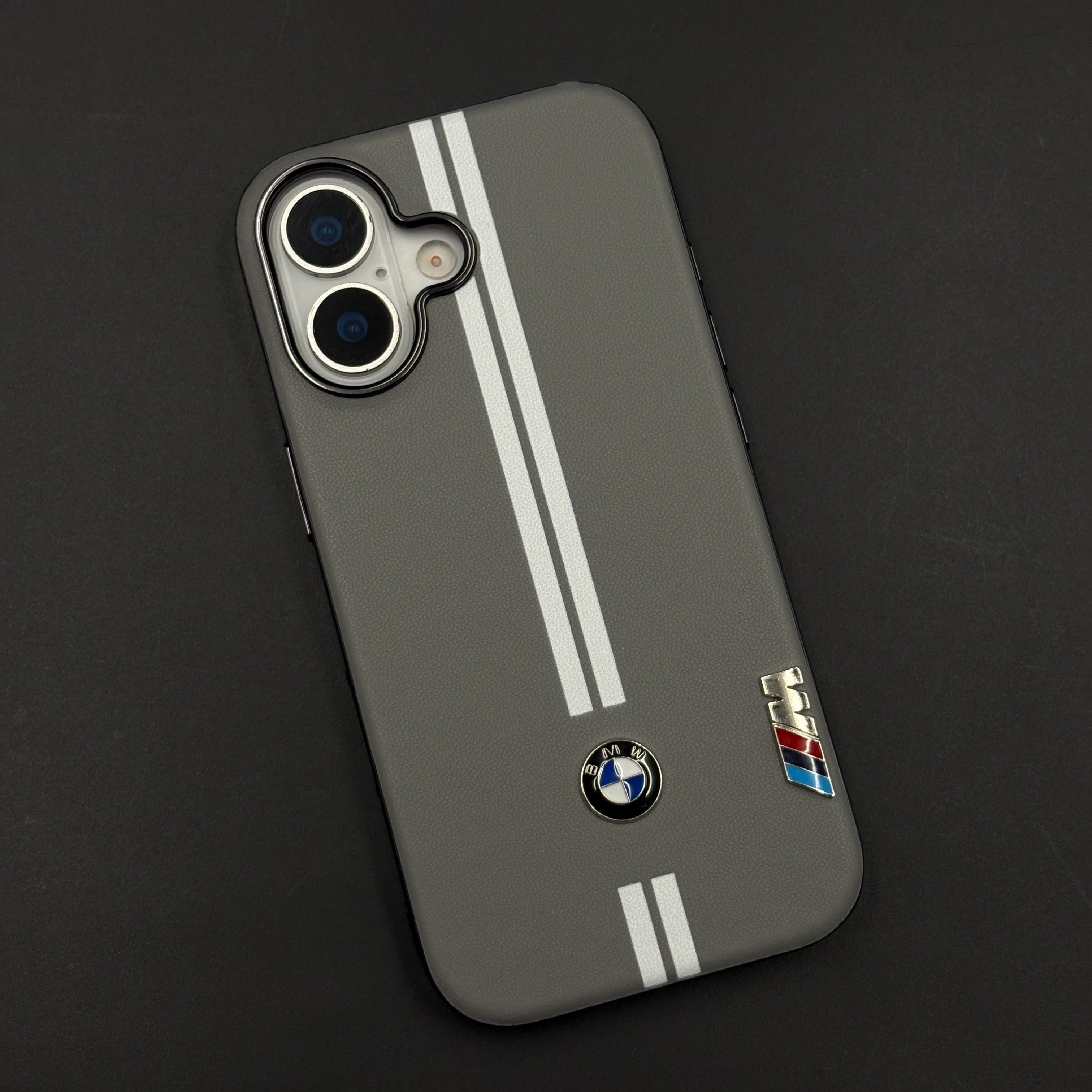 Motorsport Inspired M Performance Stripe Leather Case for iPhone 17
