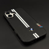 Motorsport Inspired M Performance Stripe Leather Case for iPhone 17