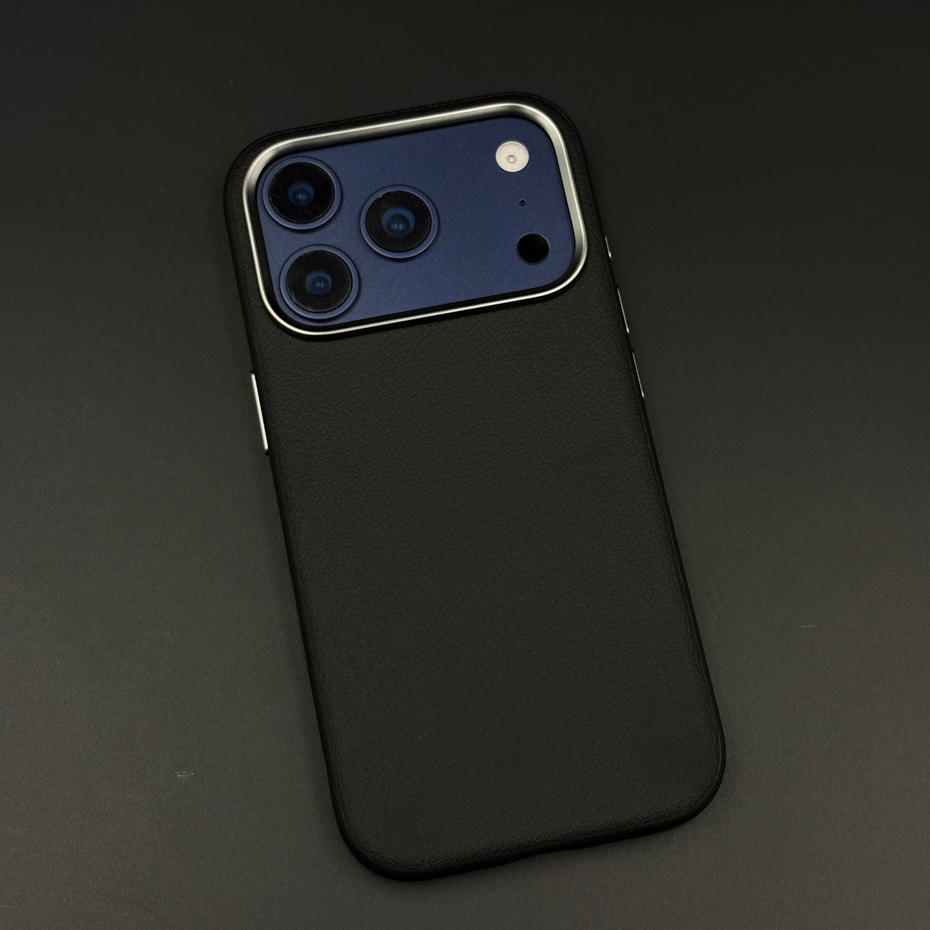 Minimalist SRP Leather Phone Case Cover for iPhone 17 Series | Genuine Leather | Raised Protection