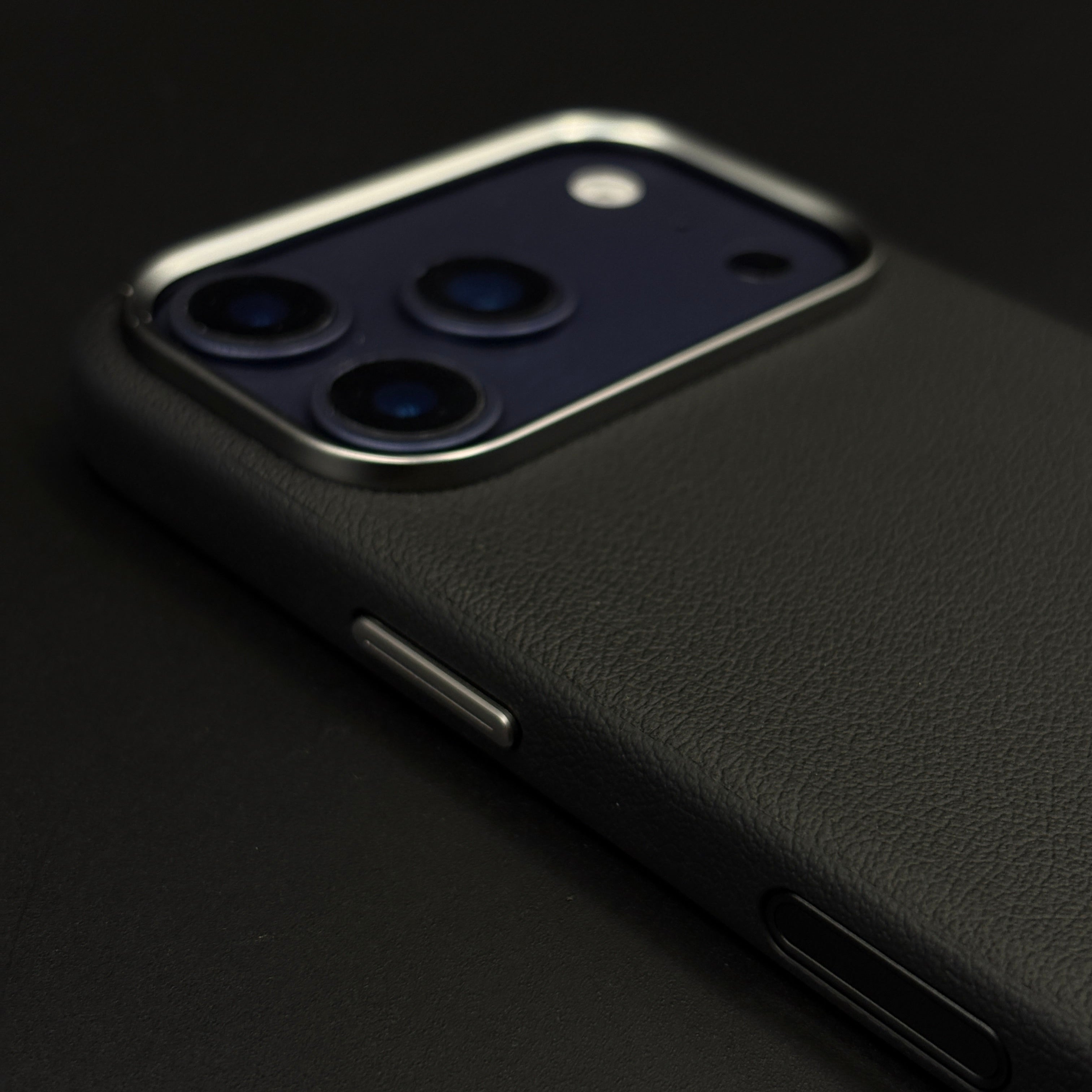 Minimalist SRP Leather Phone Case Cover for iPhone 17 Series | Genuine Leather | Raised Protection