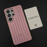 Luxury Brand M Vertical Ribbed Hidden MagSafe OG Case for Samsung Galaxy S25 Ultra