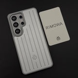 Luxury Brand M Vertical Ribbed Hidden MagSafe OG Case for Samsung Galaxy S25 Ultra