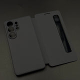 Smart-View Interactive Display Flip Leather Case Cover for Samsung Galaxy S26 Ultra