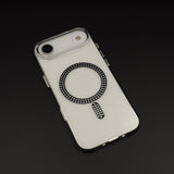 Diamond Rhinestone MagSafe Clear Case for iPhone 17 Air | Anti-Yellow Protection
