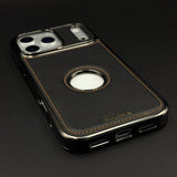 Stitch Leather Hidden MagSafe Logo Cut Case for iPhone 17 Series | Dual Finish Side Edition