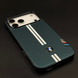 Motorsport Inspired M Performance Stripe Leather Case for iPhone 17 Series
