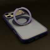Rotating Metal Stand Clear Case for iPhone 17 Series | MagSafe Compatible Kickstand Cover