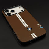 Motorsport Inspired M Performance Stripe Leather Case for iPhone 17 Series