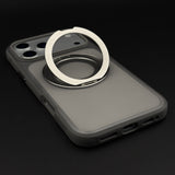 Rotating Metal Stand Clear Case for iPhone 17 Series | MagSafe Compatible Kickstand Cover