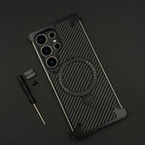 UltraLux Carbon Fibre & Metal MagSafe Case for Samsung Galaxy S25 Ultra | Crafted for Style & Strength