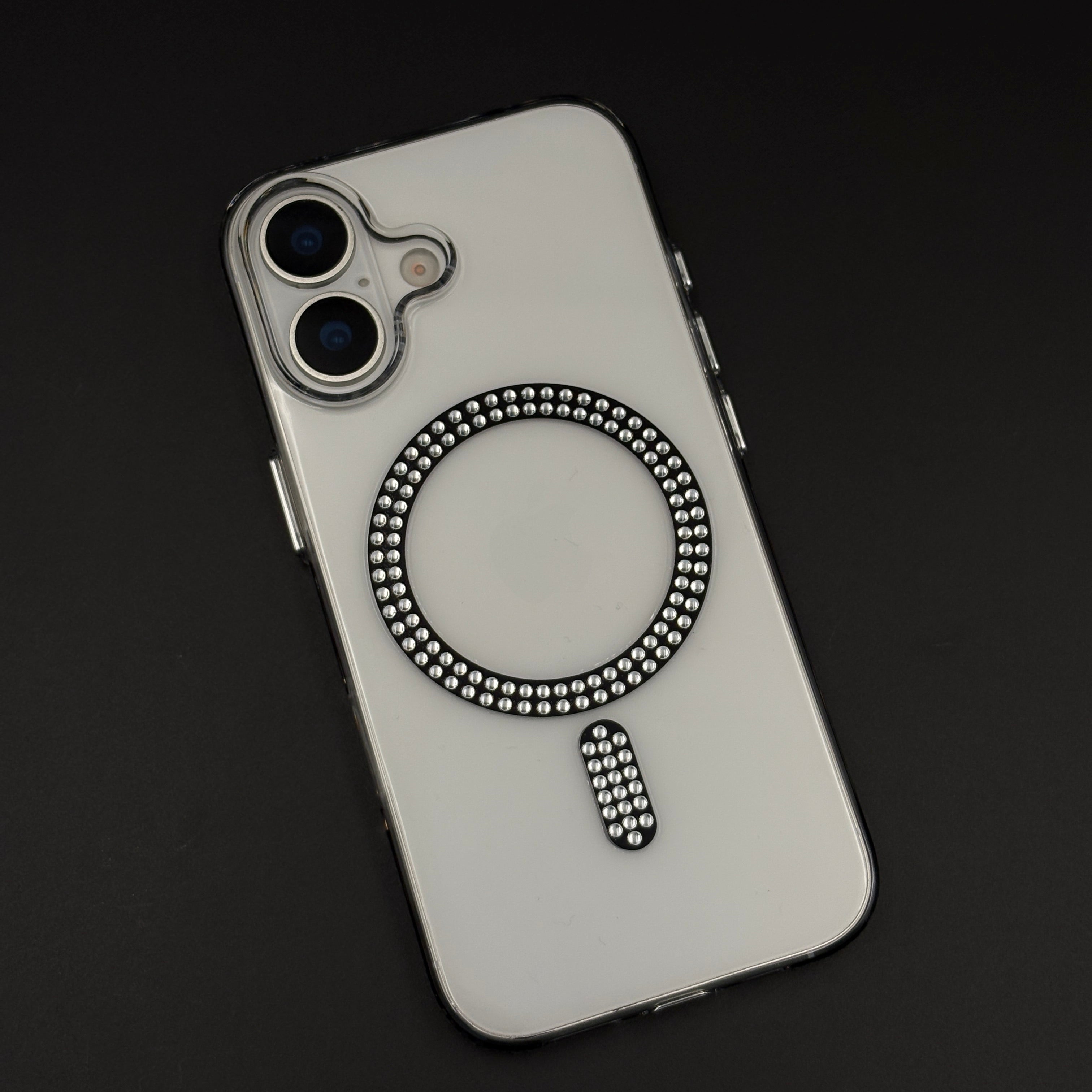 Diamond Rhinestone MagSafe Clear Case for iPhone 17 | Anti-Yellow Protection