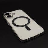 Diamond Rhinestone MagSafe Clear Case for iPhone 17 | Anti-Yellow Protection