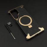 UltraLux Carbon Fibre & Metal MagSafe Case for Samsung Galaxy S25 Ultra | Crafted for Style & Strength