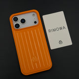 Luxury Luggage Brand RM Vertical Ribbed Hidden MagSafe OG Case for iPhone 17 Series