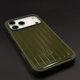 Luxury Luggage Brand RM Vertical Ribbed Hidden MagSafe OG Case for iPhone 17 Series
