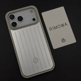 Luxury Luggage Brand RM Vertical Ribbed Hidden MagSafe OG Case for iPhone 17 Series