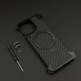 UltraLux Carbon Fibre & Metal MagSafe Case for iPhone | Crafted for Style & Strength
