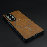 Slim Leather MagSafe Case for Samsung Galaxy Z Fold 6