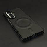 Hidden Coil MagSafe Leather Mobile Case Cover for Samsung Galaxy Z Fold 6