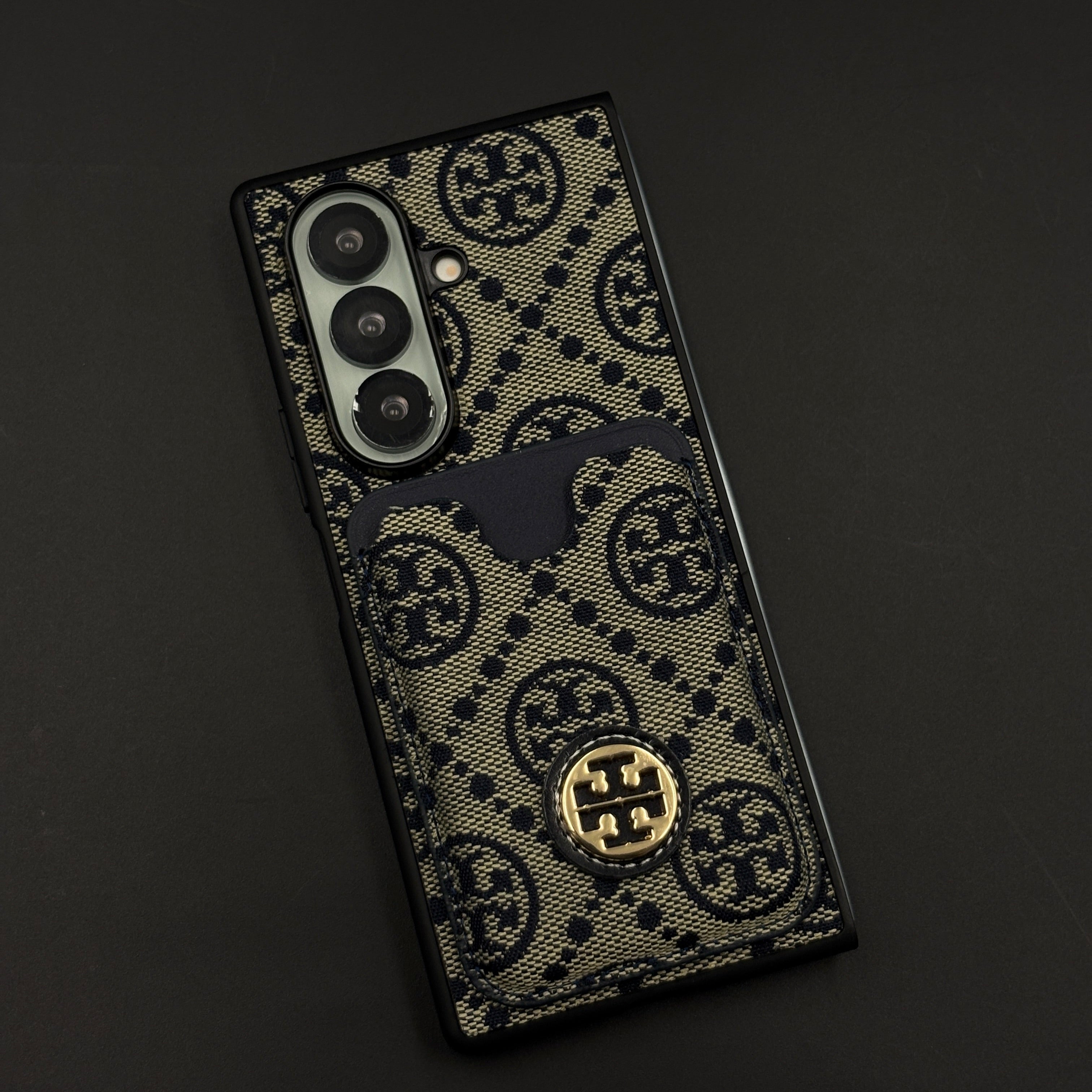 Luxury Brand Monogram TB Cardholder Case for Samsung Galaxy Z Fold 7