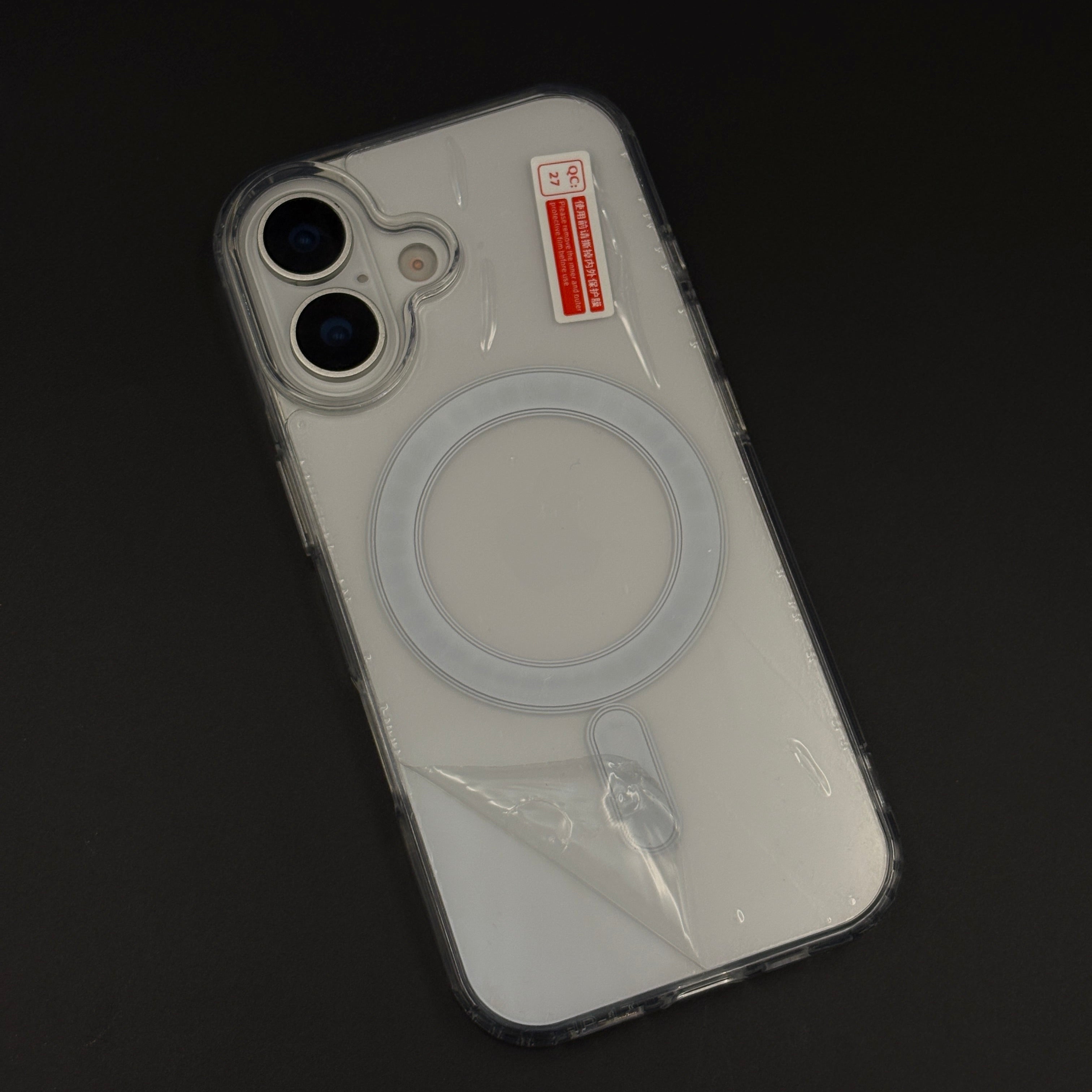 SPGN Anti-Yellow MagSafe Transparent Case for iPhone 17 | Crystal Clear Shockproof Cover