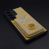 Luxury Brand Monogram TB Cardholder Case for Samsung Galaxy S25 Ultra