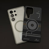 2-in-1 Detachable Magnetic Tech Circuit Case for Samsung Galaxy S25 Ultra | Transparent Shell & Design Plate