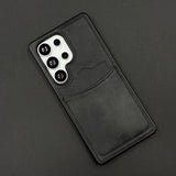 Premium PU Leather Stitch Phone Case for Samsung Galaxy S25 Ultra | Slim Fit with a Wallet/Card Holder