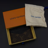 Luxury Fashion Brand Monogram 2-Sided Card Holder Wallet with Box