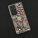Bling Butterfly & Flower Phone Case for Samsung Galaxy S25 Ultra | Luxury Rhinestone Crystal