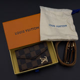 Luxury Fashion Brand Monogram Empreinte Victorine Wallet Card Holder Strap with Box