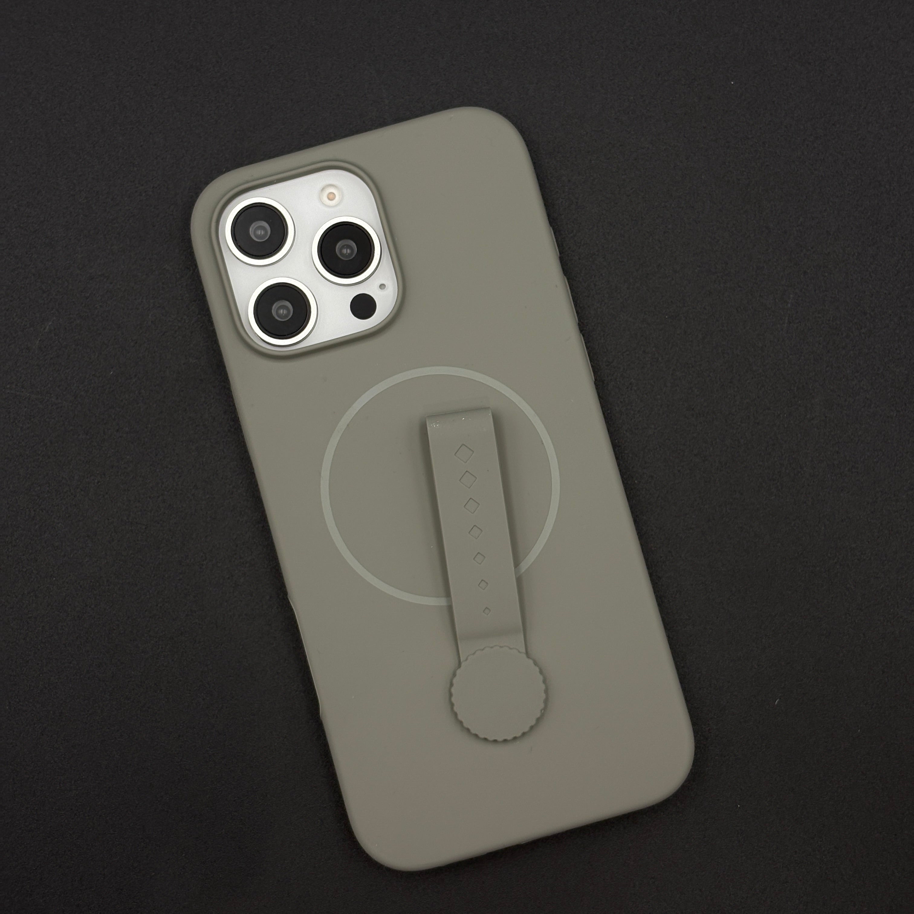 Liquid Silicone Wristband Case for iPhone | Silk Feel Touch Grip | Built-In Strap | MagSafe Compatible