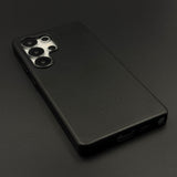 Embossed Logo Leather Case with Hidden MagSafe for Samsung Galaxy S23 Ultra