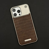 Croc Pattern Phone Case for iPhone Series | Aeroflex Borderless Frame | Real Feel Leather | MagSafe Compatible