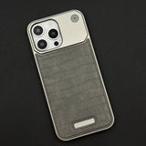 Croc Pattern Phone Case for iPhone Series | Aeroflex Borderless Frame | Real Feel Leather | MagSafe Compatible