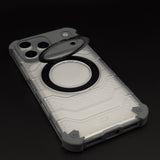 Rugged MagSafe Ring Stand Clear Case for iPhone 17 Series | Shockproof Armor Cover