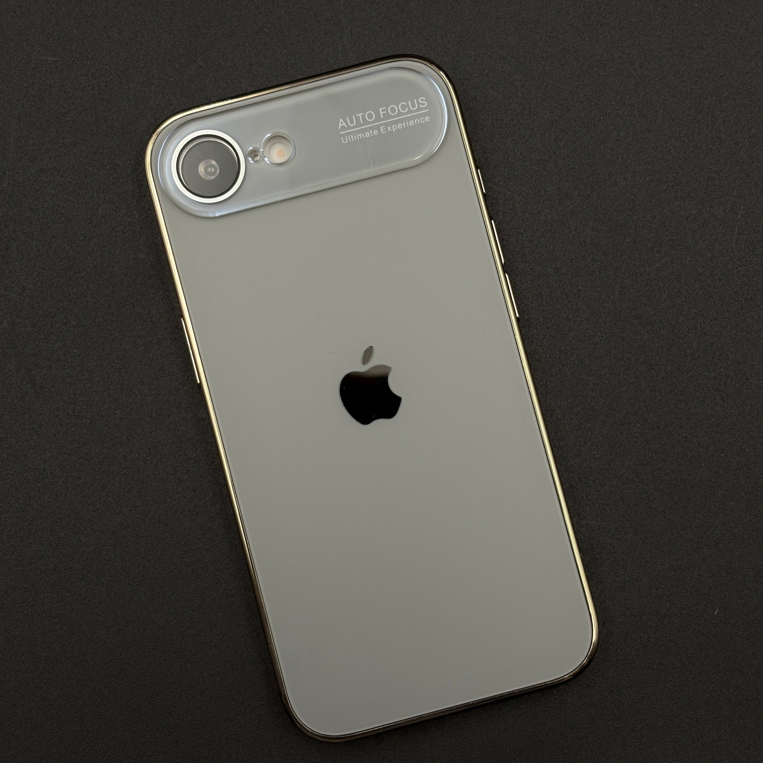 iPhone 16E Luxury Backplane Glass Chromatic Lens Shield Case Cover