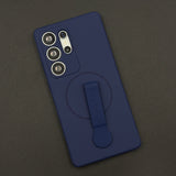Liquid Silicone Wristband Case for Samsung Galaxy S25 Ultra | Silk Feel Touch Grip | Built-In Strap | MagSafe Compatible