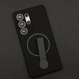 Liquid Silicone Wristband Case for Samsung Galaxy S25 Ultra | Silk Feel Touch Grip | Built-In Strap | MagSafe Compatible